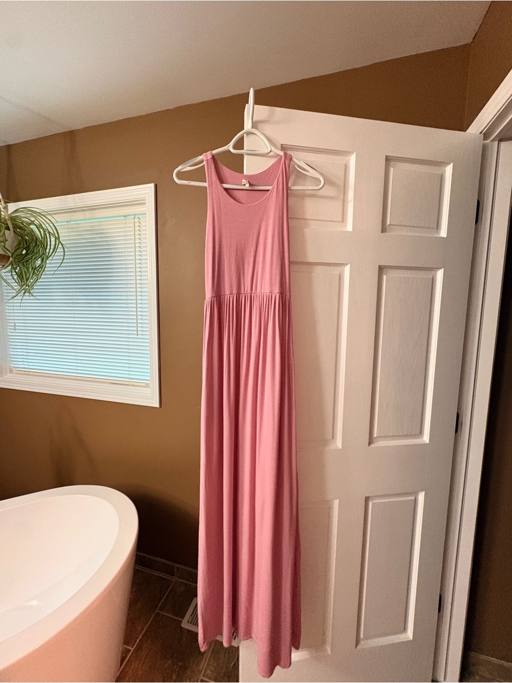 Bellamie Pink Sleeveless Maxi Dress